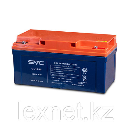 Аккумуляторная батарея SVC GL1250 12В 50 Ач (350*165*178), фото 2