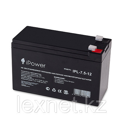 Аккумуляторная батарея IPower IPL-7.5-12 12В 7.5 Ач, фото 2