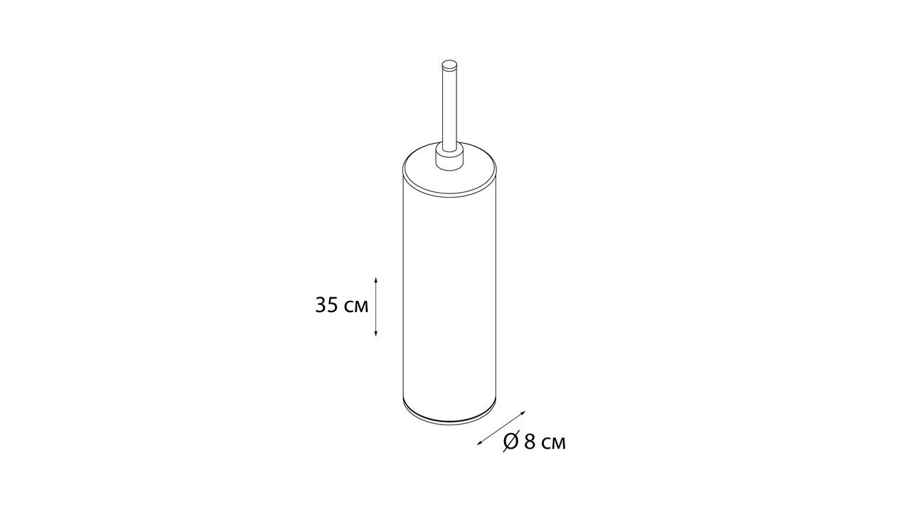 Ершик для унитаза Fixsen Kvadro FX-442 хромированный круглый - фото 3 - id-p44923122