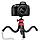 Штатив тренога для фотоаппарата/смартфона с гибкими ножками JM-801 черно-красный, фото 5