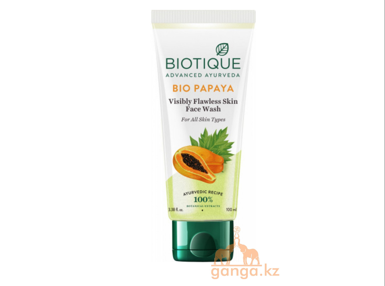 Гель для умывания Био Папайя Биотик (Bio Papaya Visibly Flawless Skin Face Wash BIOTIQUE), 100 мл