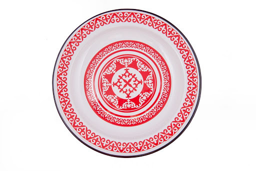 Блюдо 2л Айша белосн. (СтальЭмаль, Россия), фото 1