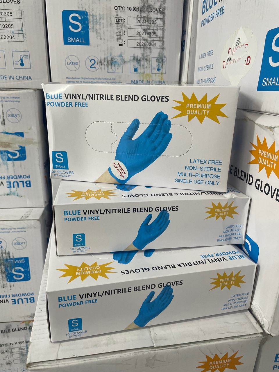 Перчатки нитрил/винил Wally Plastic в Нур-Султане