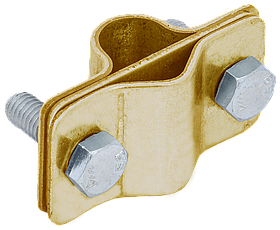 Зажим соединительный параллельный пруток-стержень латунь IEK