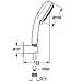 Ручной душ с креплением 3 вида струи GROHE Tempesta New Cosmopolitan, шланг 1500, фото 2