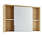 Шкаф зеркальный Уника 100, белый с дуб гальяно, фото 2