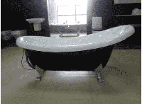 Акриловая ванна BRAVAT 1750*850*790, отдельно стоящая на ножках B25709W-BK