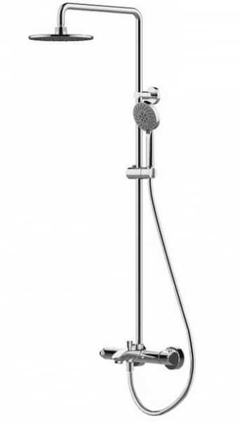 F639114C-A2-RUS Waterfall Душевая колонна с термостатическим смесителем для ванны и верхним душем из