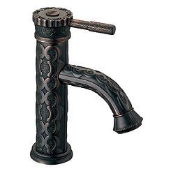 LM6606ORB Жасмин Смеситель для умывальника монолитный, черная бронза (к/к 10)