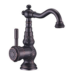 LM6644ORB Жасмин Смеситель для кухни/умывальника с поворотным изливом, черная бронза (к/к 10)