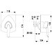 LM3523C Марс Смеситель для душа встраиваемый, без аксессуаров, хром (к/к 6), фото 3