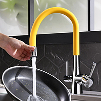 Смеситель Lemark Comfort LM3075C-Yellow для кухни с подключением к фильтру с питьевой водой, фото 1