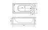 Ванна Стандарт 130 Экстра (1300х700 глубина 390 мм.), фото 2