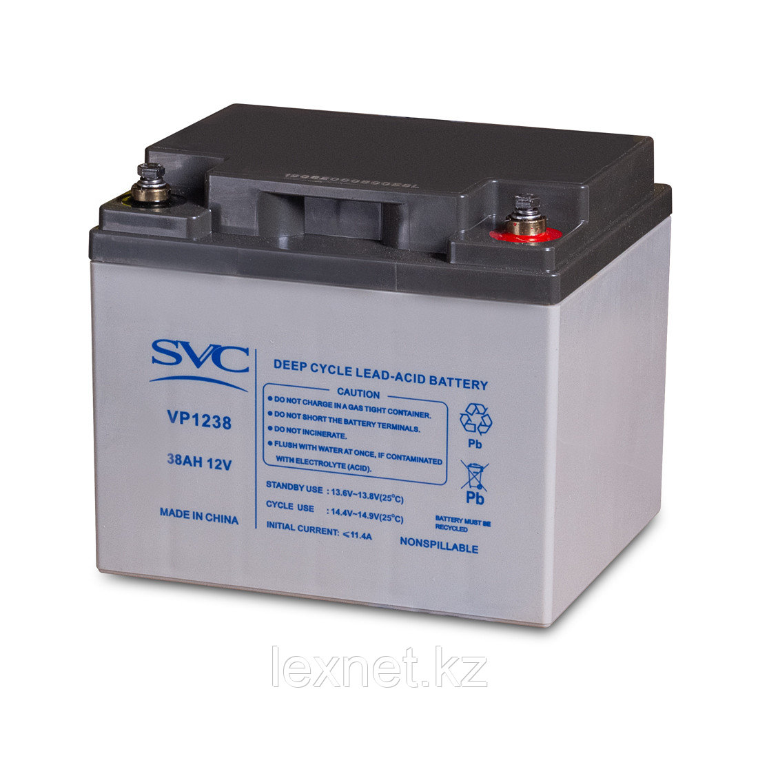Аккумуляторная батарея SVC VP1238 12В 38 Ач (195*165*178)