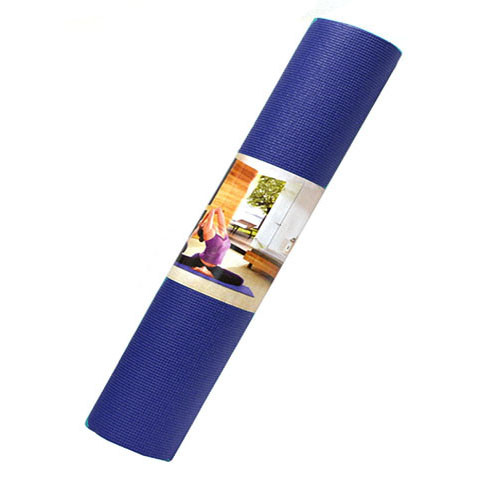 Коврик для йоги и фитнеса (йогамат) 5 мм двухсторонний синий - фото 9 - id-p91932882