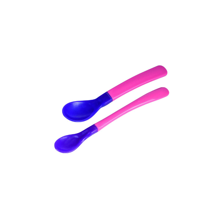 Ложки двухцветные, меняющие цвет (большая и маленькая), 4+