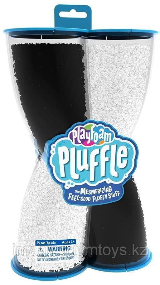 PlayFoam Pluffle воздушная масса для лепки «Живой песок» черно-белая - фото 1 - id-p91983491