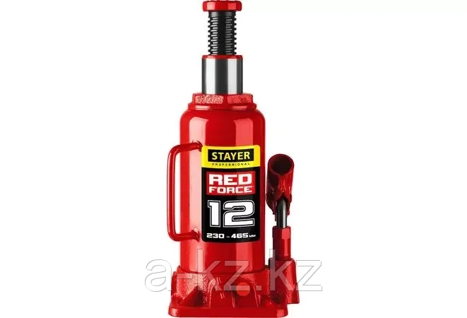 Домкрат гидравлический бутылочный "RED FORCE", 16т, 230-460 мм, STAYER 43160-16 - фото 3 - id-p63190459