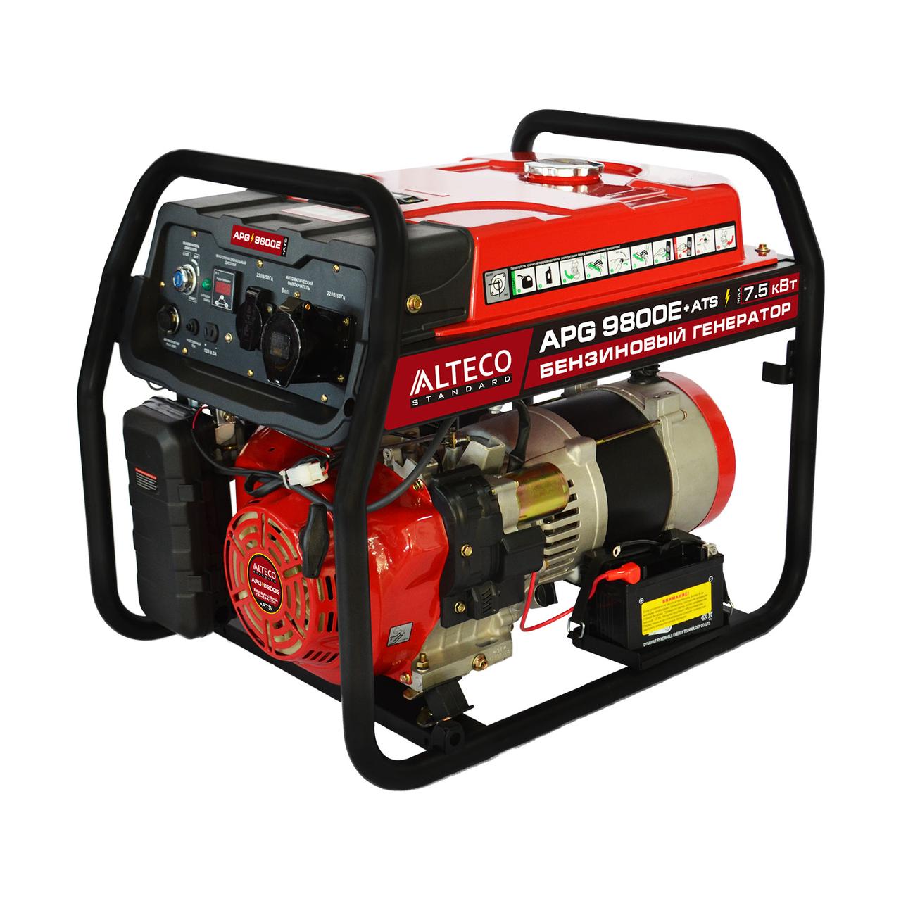 Бензиновый генератор ALTECO APG 9800E + ATS (N), 7кВт, 220В - фото 1 - id-p1851236