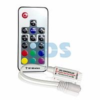 LED мини контроллер радио (RF) 72 W/144 W, 17 кнопок, 12 V/24 V