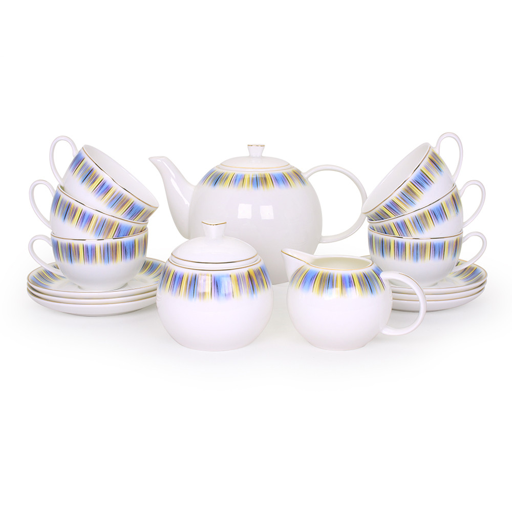 Позолоченный чайный сервиз 6 персон Айлин (Акку, Казахстан), фото 1