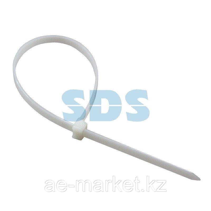 Хомут-стяжка кабельная нейлоновая REXANT 200 x2,5 мм,  белая,  упаковка 100 шт.