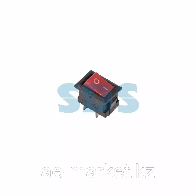 Выключатель клавишный 250V 3А (2с) ON-OFF красный Micro REXANT