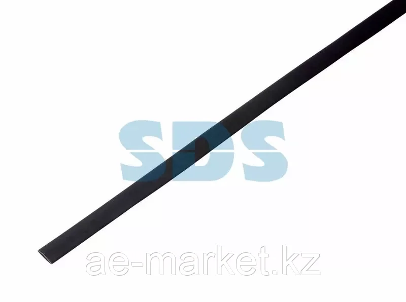 Термоусаживаемая трубка REXANT 5,0/2,5 мм,  черная,  упаковка 50 шт.  по 1 м