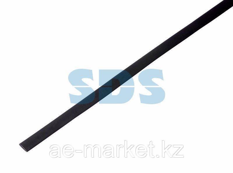 Термоусаживаемая трубка REXANT 6,0/3,0 мм,  черная,  упаковка 50 шт.  по 1 м