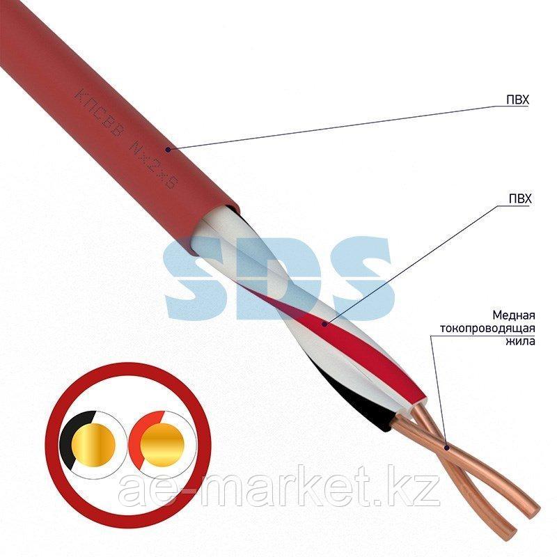 Кабель для пожарной сигнализации REXANT КПСВВ 1x2x0,75 мм², бухта 200м ...