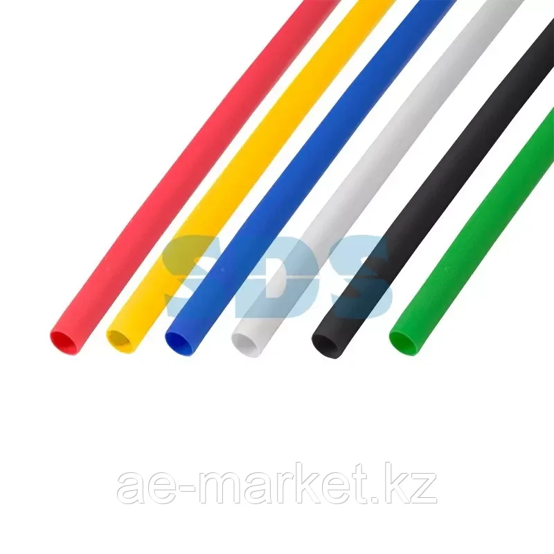 Термоусаживаемые трубки REXANT 6,0/3,0 мм,  набор пять цветов,  упаковка 50 шт.  по 1 м
