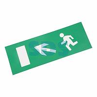 Наклейка для аварийного светильника "Направление к эвакуационному выходу налево вверх" REXANT