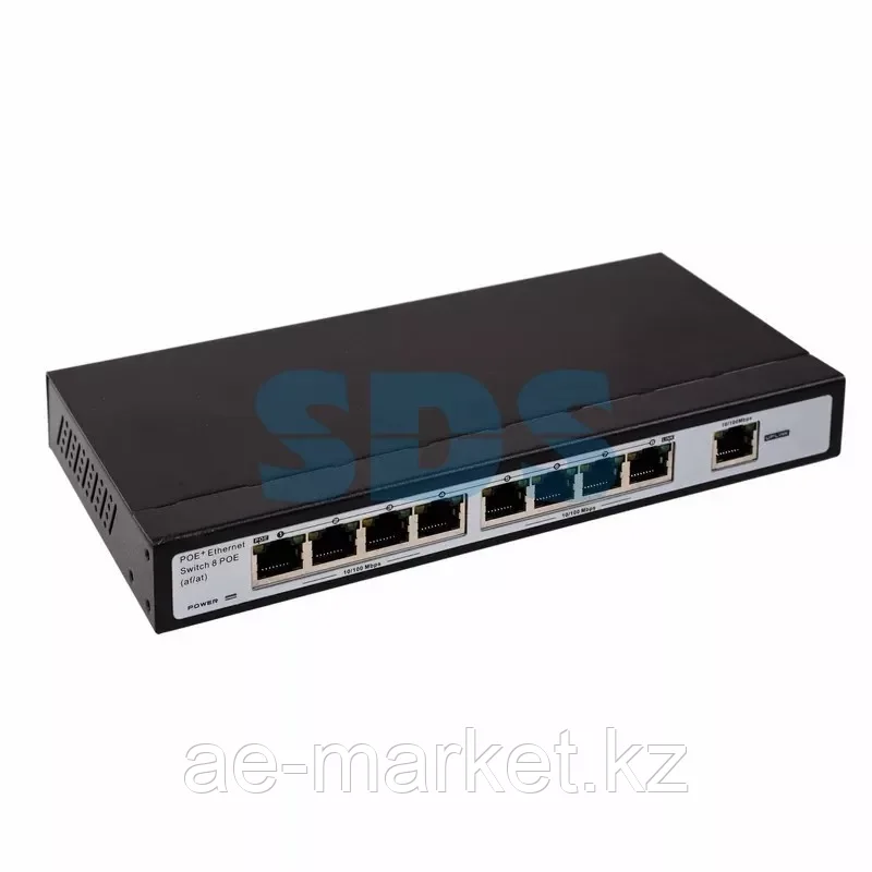 Коммутатор PoE 8 + 1 Uplink, 15,4 Вт на порт, с грозозащитой - фото 1 - id-p92023686