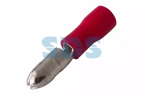 Разъем штекерный изолированный штекер 4 мм 0.5-1.5 мм&sup2; (РШи-п 1.5-4/РШИп 1,25-4) красный REXANT