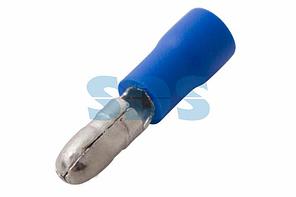 Разъем штекерный изолированный штекер 4 мм 1.5-2.5 мм&sup2; (РШи-п 2.5-4/РШИп 2-5-4) синий REXANT