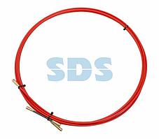 Протяжка кабельная REXANT (мини УЗК в бухте),  стеклопруток,  d=3,5 мм 5 м,  красная