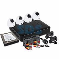 Комплект видеонаблюдения PROconnect,  4 внутренние камеры AHD-M,  с HDD 1Tб, фото 1