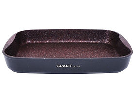 Противень 400х295х50, каменное антипригарное покрытие "Granit Ultra" (red)