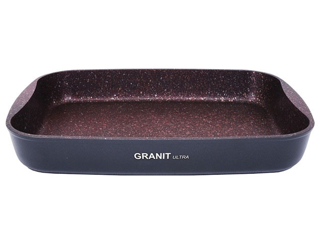 Противень 400х295х50, каменное антипригарное покрытие "Granit Ultra" (red) - фото 1 - id-p92026042