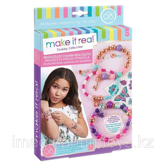 Набор для создания браслетов для девочек MAKE IT REAL Bedazzled Charm Bracelets