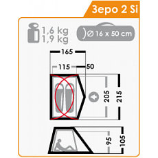 Палатка туристическая NORMAL Зеро 2 Si, фото 3