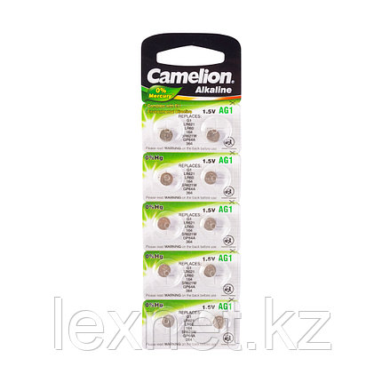 Батарейка CAMELION Alkaline AG1-BP10(0%Hg) 10 шт. в блистере, фото 1