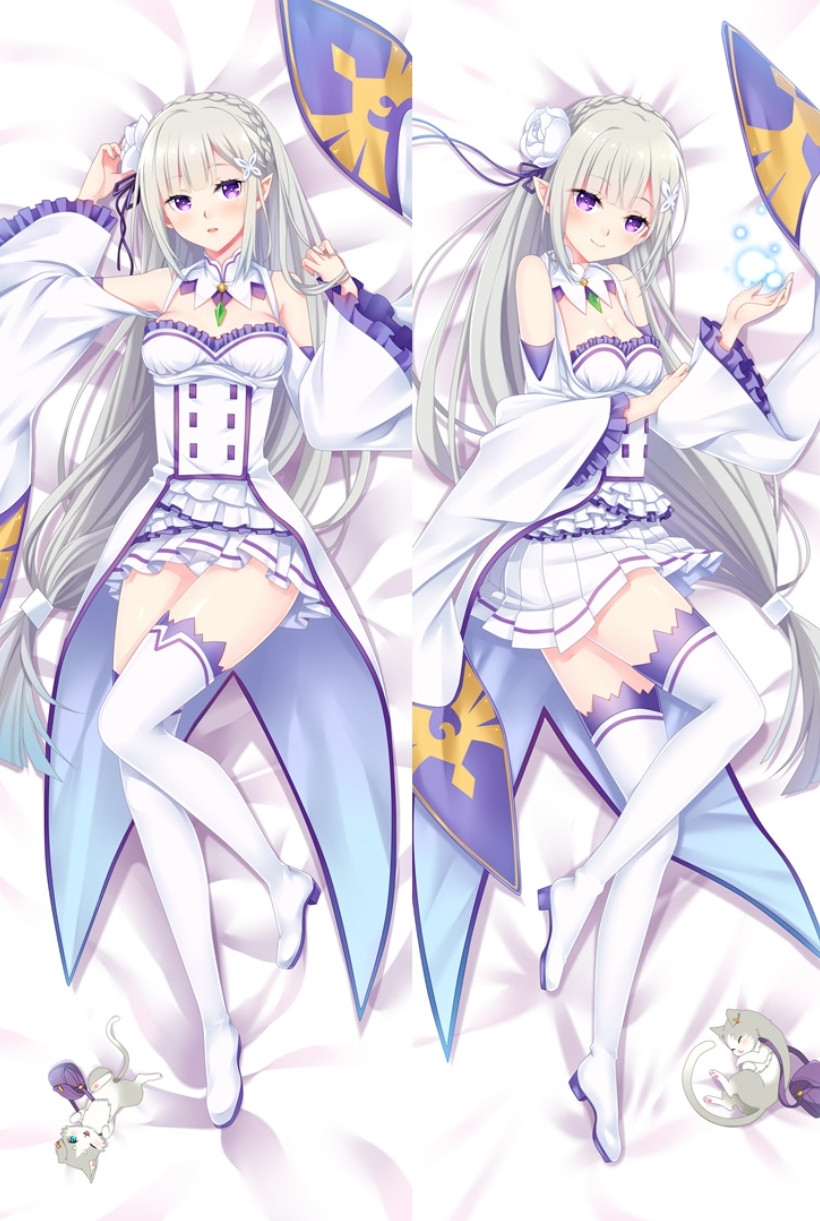 Дакимакура Эмилия - Re:Zero (наволочка на подушку)