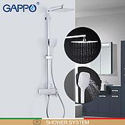 Gappo  G2417-8 Душевая стойка белый/хром