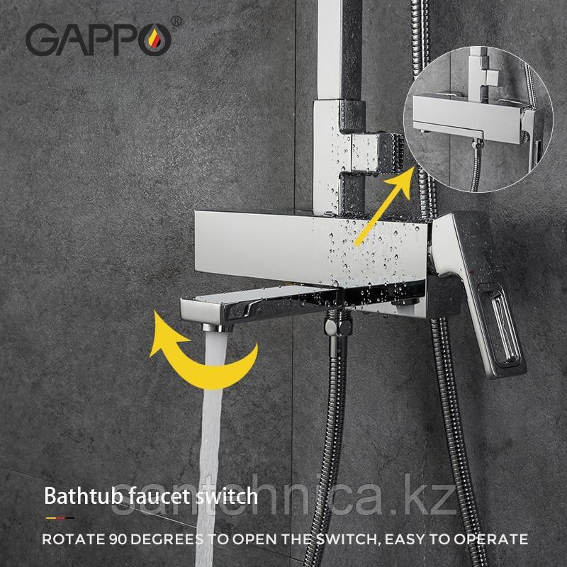 Gappo G2418-1 Душевая стойка хром - фото 2 - id-p92037037