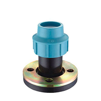 Отвод компрессионный с фланцевым переходником PN16 50x2“ мм