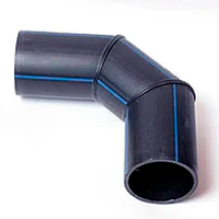 Отвод 3-сегментный сварной 45° PE-100 SDR41-PN4 250 мм