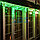 Гирлянда Айсикл (бахрома) светодиодный,  4,8 х 0,6 м,  прозрачный провод,  230 В,  диоды зеленые,  176 LED, фото 2