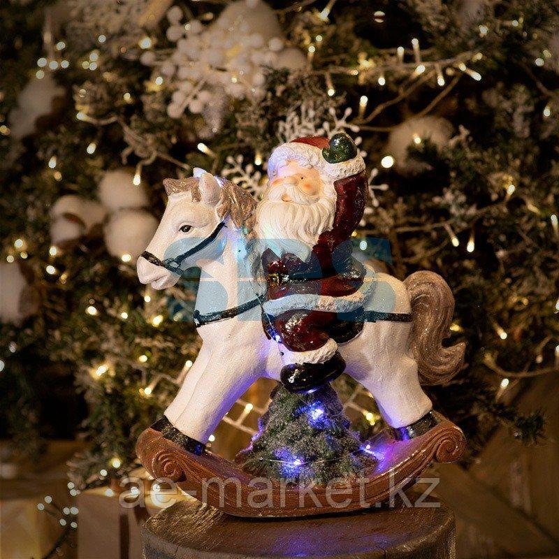 Керамическая фигурка «Дед Мороз на коне» 35х15х39.8 см - фото 1 - id-p92041347