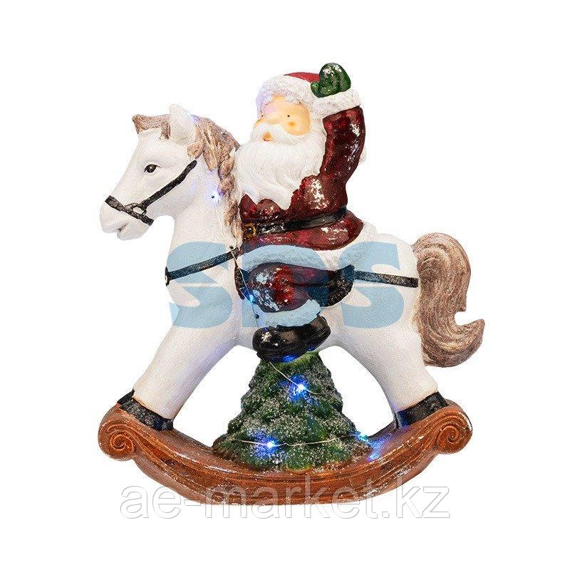 Керамическая фигурка «Дед Мороз на коне» 35х15х39.8 см - фото 5 - id-p92041347